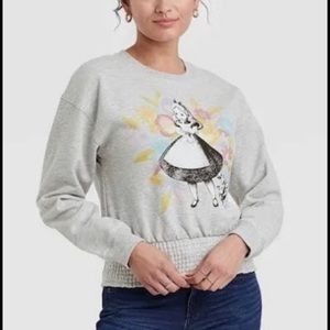 Disney Alice and Wonderland Graphic Sweatshirt NWOT XS Women’s